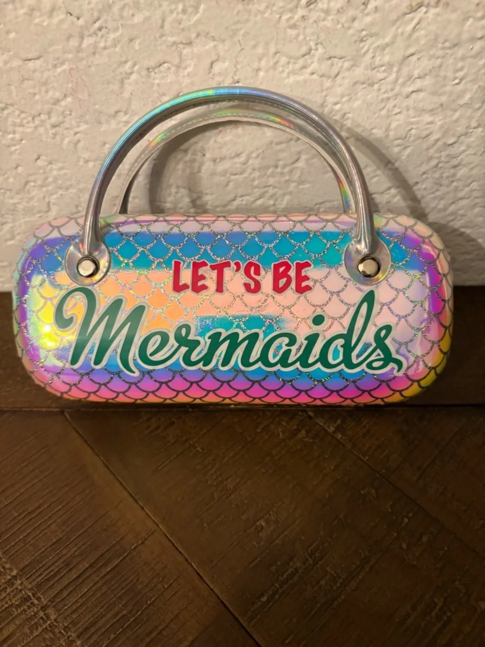 Let's Be Mermaids Holographic Sunglasses Case
